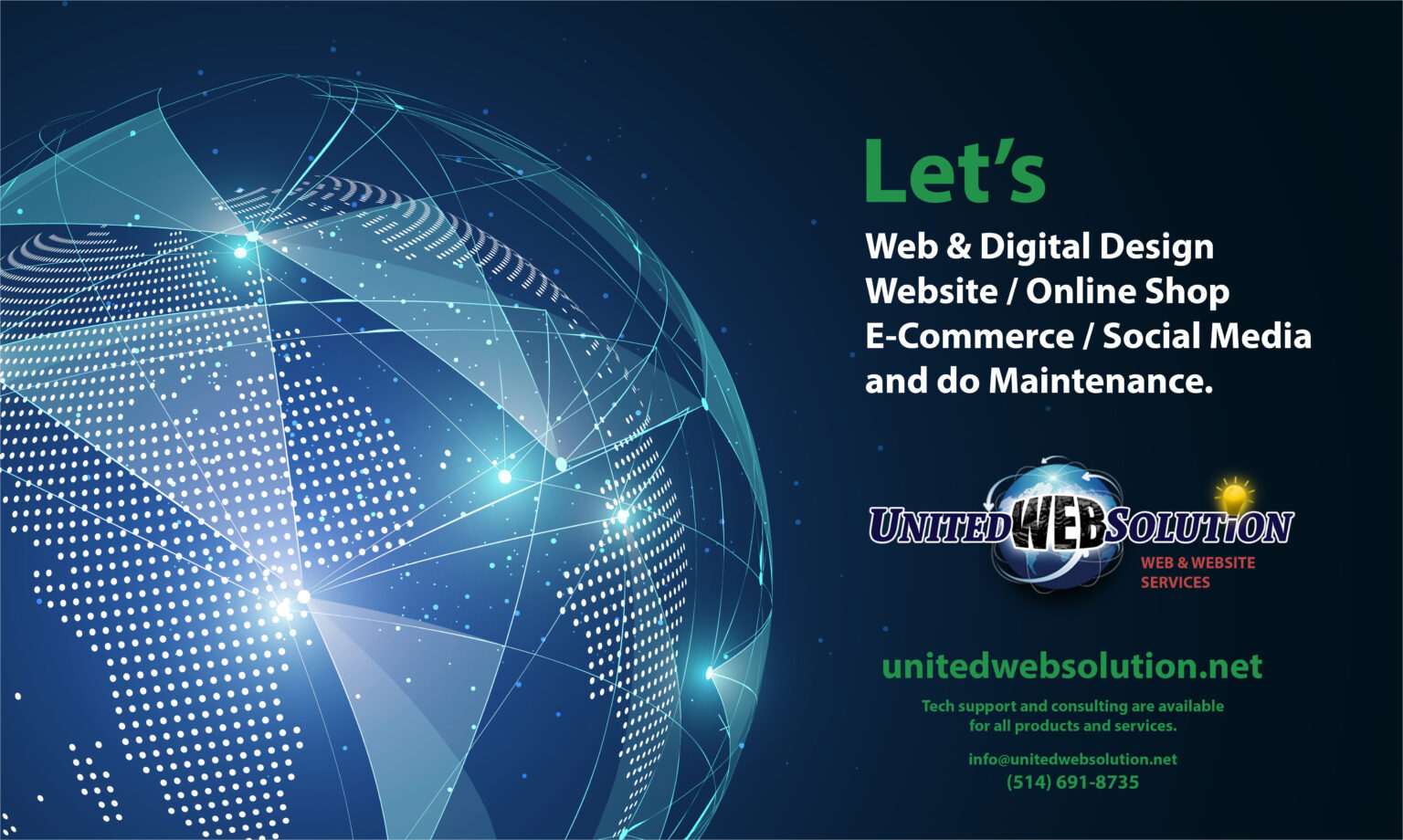 United Web Solution Montreal Web Design, E-commerce, Web and Website Services.